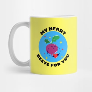 My Heart Beets For You | Cute Beetroot Pun Mug